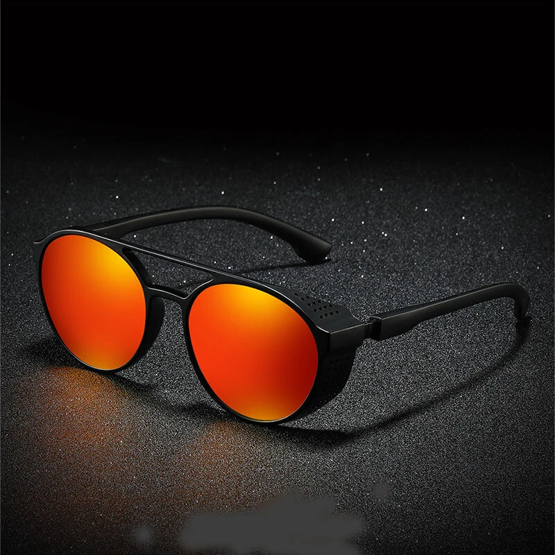 (image for) Men's Polarized Sunglasses Fashion Round Driving Sun Glasses for Unisex Classic Male Eyewear Travel Hiking Fishing Sunglasses