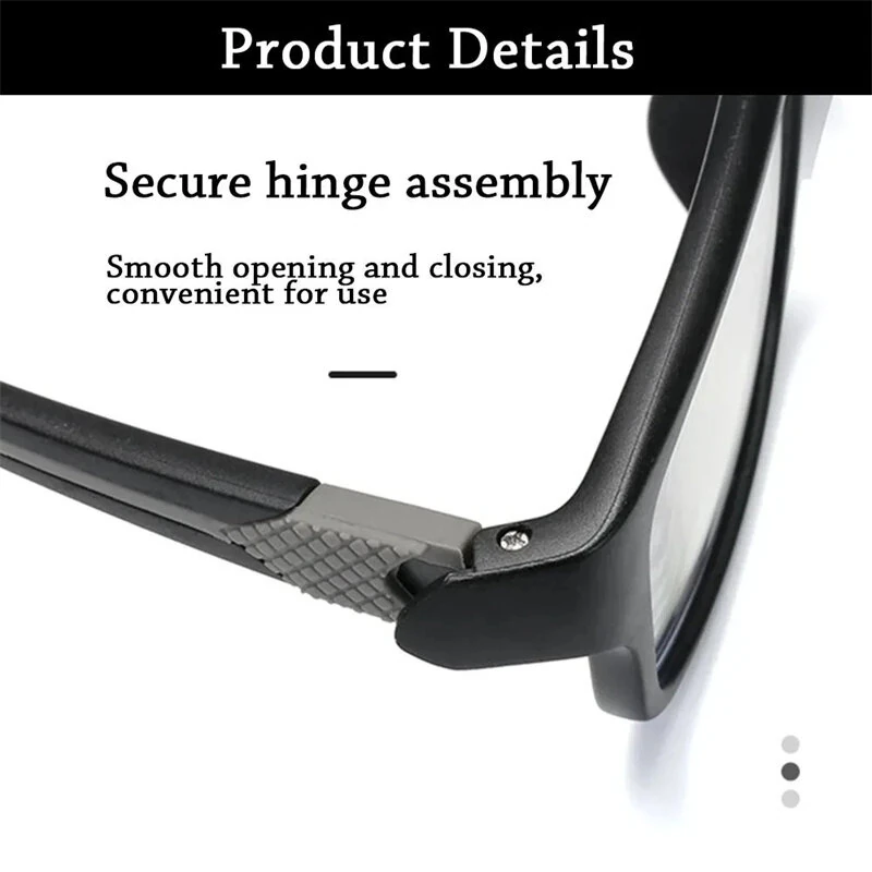 (image for) Ultralight Sports Reading Glasses Anti-blue Light Eyewear Glasses TR90 Frame Presbyopia Eyeglasses for Men Women